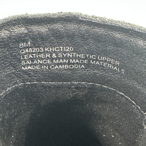 Korks Boots Womens Size 8.5 Black Leather Ankle Block Heel Western Zip Lace Up - Picture 7 of 10